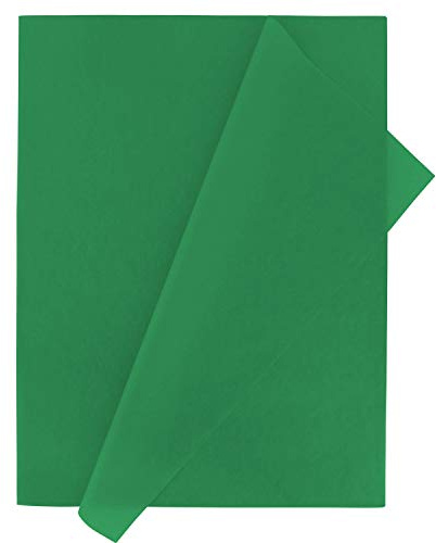 Fixo Kids 68000020 Pack med 25 silkepapper, grön färg, 50x75cm, perfekt för hantverk