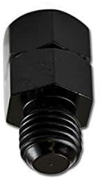 Spiegeladapter M8 x 1.25 mm Rechtsgewinde M10 x 1.25 mm Linksgewinde schwarz 25x13mm Gewinde-Adapter für Motorrad-Spiegel