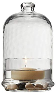 SWEET HOME Konfetti-Box mit Kuppel und Glasuntertasse 55 cl cod.AC00460MR cm 19,5h diam.11,2 by Varotto & Co.