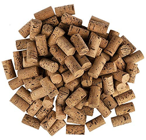 Ideen mit Herz Weinkorken zum Basteln | Naturkorken | 4,5 cm lang | Ø 2,4 cm | 100 Stück | dunkel