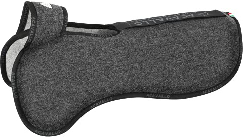 Acavallo Pad Widerristfreies Taschenkonfigurationspad, doppelseitig Filz | Farbe: Charcoal/Grey | Größe: OneSize
