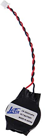 LeFix CMOS Batteria di ricambio compatibile con Sony Playstation 2/3 PS2 PS3, batteria di backup in tempo reale del BIOS (nero)