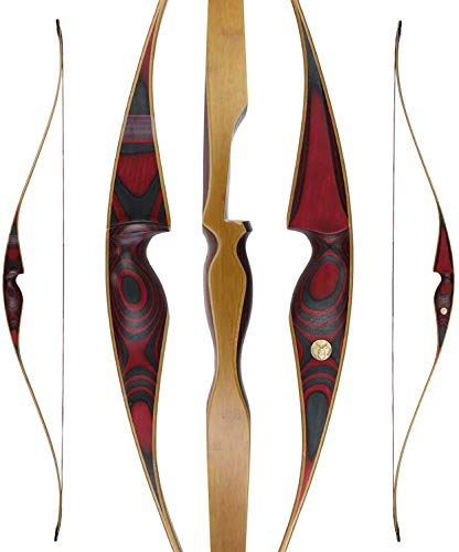 Jackalope Hybridbogen Red Beryl One Piece 64 Zoll 25-50 lbs Linkshand (45 lbs)