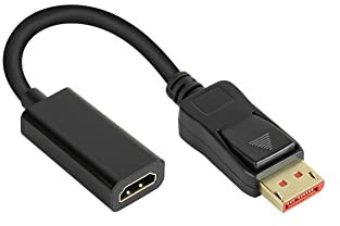 Good Connections Alcasa DP-AD09 Câble vidéo et adaptateur 0,2 m DisplayPort HDMI Noir
