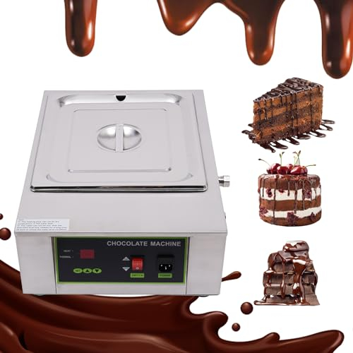 Biniliubi Fondoir Chocolate Profesional Dispositivo Fusión Chocolate Dispositivo de Control Temperado Olla Fusión Chocolate Olla Chocolate Dispositivo Temperado Uso Comercial Amantes Chocolate