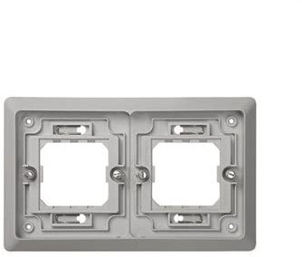 Cadre d'encastrement SIMON AQUA avec 2 éléments blancs