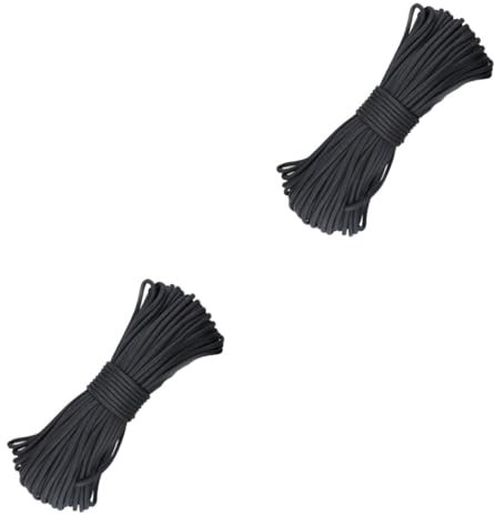 Mikikit 2 STK Fallschirmleine Flechten Dünne Nylonschnur Toilettensitzerhöhung Nylonschnurfaden Schockschnur Gedrehte Nylonschnur Nylon-knotenschnur Outdoor-fallschirmschnur Fallschirmseil