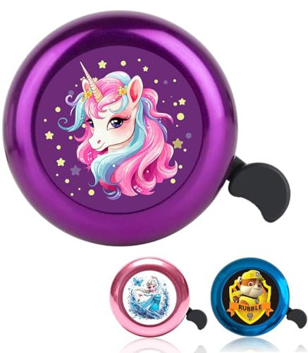 Campanello per bicicletta per bambini e ragazze, corno per bicicletta, mini campanello, suono forte e chiaro per scooter triciclo