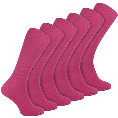 Sock Snob - Pack De 6 Pares De Calcetines De Vestir Para Hombre Acanalados De Algodón Transpirable