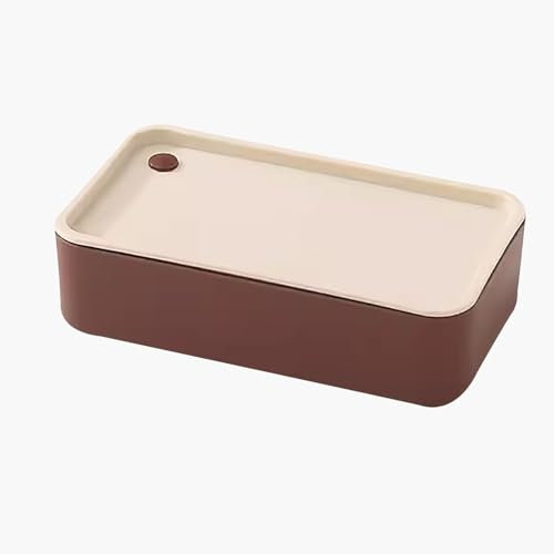 Boite Repas, Lunch box Umami, Boîte à Lunch écologique avec Séparateurs, Boîte à Lunch de Grande Capacité Scellée et étanche(Brown)