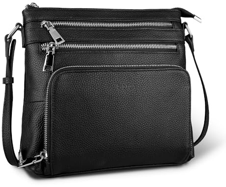 befen Genuine Leather Crossbody Bags for Women Shoulder Bags Women Small Handbags for Women with RFID Blocking Built-in Wallet