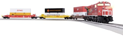 Lionel CPKC Maxi Stack LionChief Freight Electric O Gauge Bluetooth 5.0 Train Set with Remote