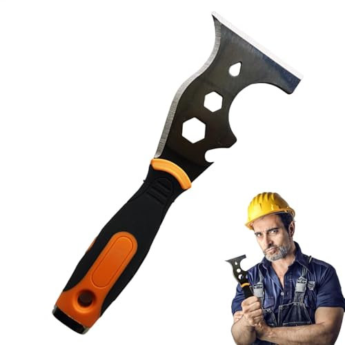 Raschietto per pulizia, raschietto per stucco,Raschietto per vernice in acciaio inossidabile 16 in 1 per vetro - per sverniciatura Strumento per spackle Sverniciatore per tirare chiodi, rasc