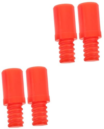 Ipetboom 4pcs Handle Tips for Poles Replacement Threaded Tips for Broom Extension Poles Easy to Install
