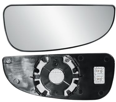 Driver Right Side O/S Door Lower Wing Mirror Replacement Lower Small Glass Heated with Back Plate for Fiat Ducato Citroen Relay Peugeot Boxer 2006-2025 Vauxhall Movano 2022-2025