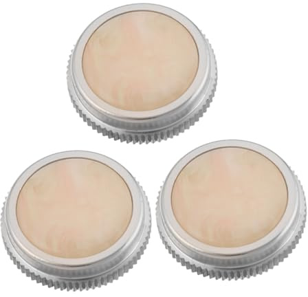 OFFSCH 3 Stück Teiliges Trompeten Knopfset mit Muschel einlage Langlebige Ersatz basisknöpfe für Trompete und Tuba Praktisches Reparaturset Verfeinerte Optik Kompatibel für