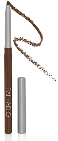 Palladio Waterproof Screw Out Eye Pen, Rich in Pigments and Creamy, Easy to Use, Long-Lasting and Smudge-proof Eyeliner, Black Brown