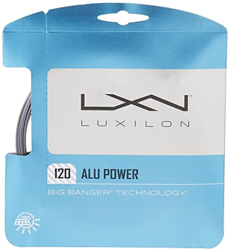 Luxilon Tennissaite ALU Power 138, Für Tennisschläger, Durchmesser: 1,38 mm, Silber, WRZ998900