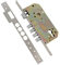 Amig - Cerradura de Embutir Mod.100 BASE para Puertas de Madera de Entrada - Con Picaporte Reversible - Para Manillas de Cuadradillo 8 mm - De Acero con Acabado Cromado Mate