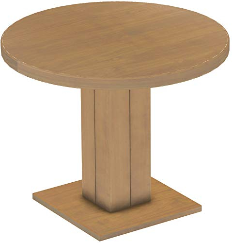 B.R.A.S.I.L.-Möbel Brasilmöbel Säulentisch Rio UNO Rund 100 cm Eiche Natur Tisch Esstisch Pinie Massivholz Esszimmertisch Holz Küchentisch Echtholz Größe und Farbe wählbar