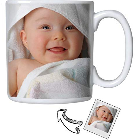 Taza Personalizada con Foto Original para Regalo. con tu Imagen y Grabado Texto - Taza de cerámica de 350 ML