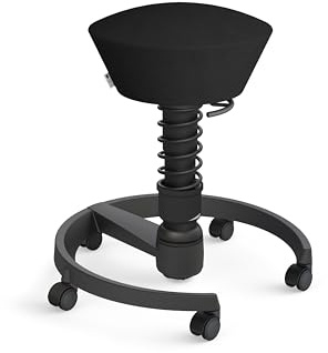 aeris Swopper – Ergonomischer Hocker – Bürohocker höhenverstellbar – Vielseitiger Sitzhocker für einen gesunden Rücken – Bürostuhl ohne Rollen, Feder Standard