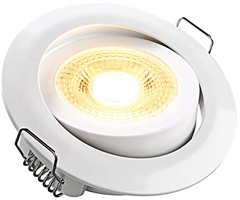 Heitronic 500665 DL7202 LED-Einbauleuchte LED LED fest eingebaut 5 W Weiß