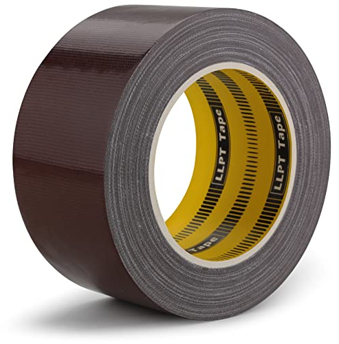 LLPT Klebeband Panzertape Gewebeband Premium-Qualität | Rückstandsfreier | Starker Klebstoff Farbe Dunkelbraun (DT254) | 60 mm x 30 m x 0,23 mm