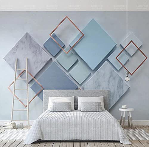 ZHEN WALLPAPER Papier Peint Photo Moderne Géométrique Marbre 3D Peintures Murales Salon Chambre Toile De Fond Papiers Peints Pour Murs 3 D Décor À La Maison-150cmx105cm(59.1x41.3inch)