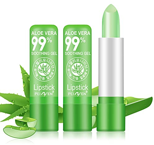 Aloe Vera Lippenstift - Temperatur Lippenstift, Magischer Temperatur Farbwechsel Lippenbalsam (2PC)