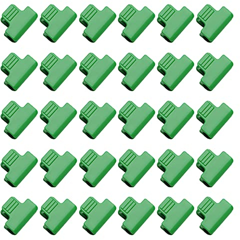 30 Stück Gewächshausklemmen, 8 mm Gartenreifen, Clips, Pflanzenclips, Film-Reihenabdeckung, Netz-Tunnel-Reifen-Clips, Rahmen-Schattierungsnetz, Stangen-Clip