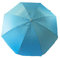 fondosub Parasol de plage en nylon protection UV 200 cm inclinable bleu ciel