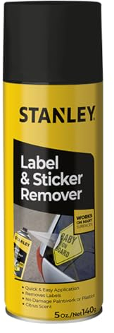 STANLEY T242 Label & Sticker Remover - Automotive-Grade Adhesive Cleaner - Safely Removes Adhesive Residue on Auto Surfaces - 5 oz - 1 Pack