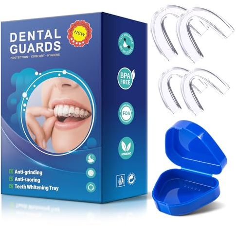 BTkviseQat Denti Bocca Guardia, Grondaia Dentale per Bruxismo, Protezioni per la Bocca, Mouth Guard