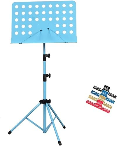 Soporte de música Soporte de partituras de doble uso Soporte de libros de escritorio con bolsa de transporte portátil Clip de partituras Soporte de tableta for libros bíblicos for portátiles Soporte d