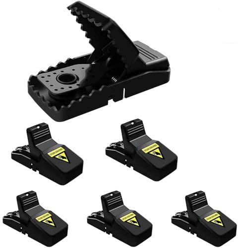 6 pcs Mouse Traps That Work Small Mice Trap Outdoor Indoor Best Snap Traps for Mouse/Mice Safe and Reusable Quick Kill Mice Traps