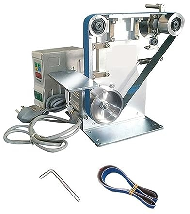 OUTFYT Lijadora De Banda, Amoladora, Afilador De Cuchillos, 762x25mm, Máquina Lijadora De Banda Eléctrica, Amoladora De Cinturones Abrasivos For Carpintería,Baja Vibración(Group1)