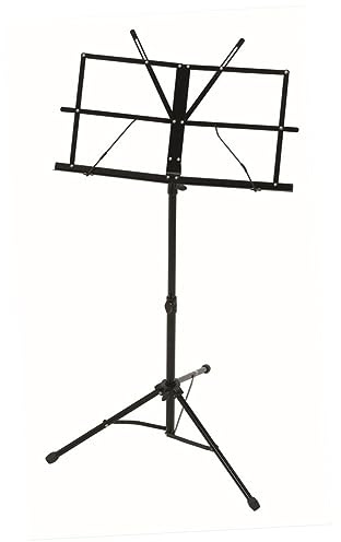 Vaguelly Folding Music Stand Adjustable for Keyboard Book Stand Lightweight Portable for Home Studio Practice