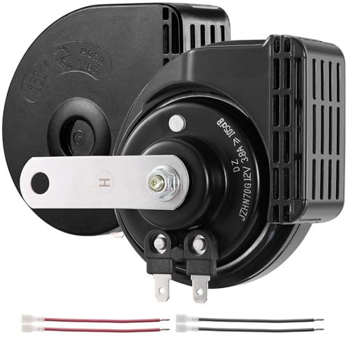 RUPSE Air Horn 12v, Waterproof Super Loud Car Horn, 126 DB Air Horns, Air Horns for Car Truck Lorrys Train Motorcycle Vehicles Boat