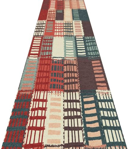 Tappeto Passatoia Corridoio Antiscivolo Antimacchia 110x440cm con Retro in Gomma Assorbente per Corridoio Scale
