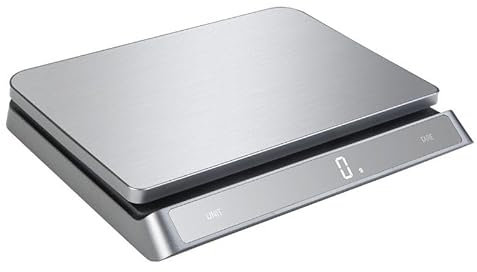 ILSA Bilancia digitale da cucina professionale in acciaio 18/10 da 15 Kg con divisione 1 grammo