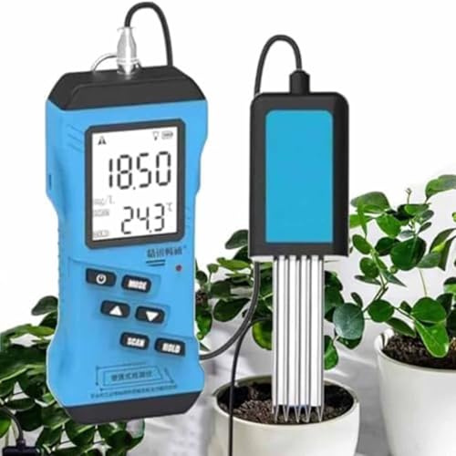 Soil Tester, 7 in 1 Large Digital Display Soil Test Kit with Temperature, Conductivity, Nitrogen, and Test, Handheld Nutrient Plant Fertilizer Soil Meter Data Logging
