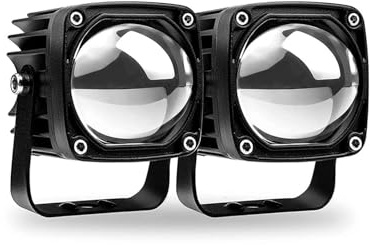 IUKMR Barra De Luces LED De Trabajo De 12V 24V Luces Antiniebla Todoterreno Blancas Y Amarillas Para Coches Camiones ATV Y 4x4 Faros Delanteros Coche