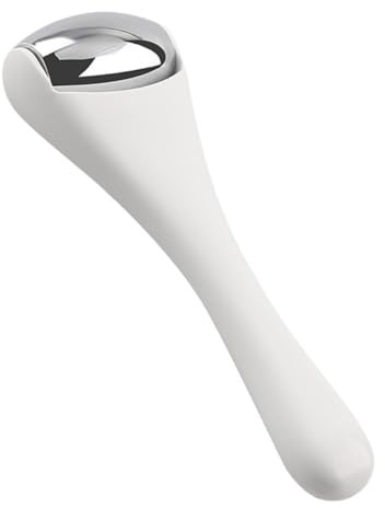 ibasenice Masajeador Cuidado Ojos y Facial Varilla Ligera de Abs y Aleación que Acelera la Absorción de Cremas Rostro y Ojos