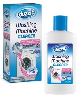 Duzzit Washing Machine Cleaner, Deep Clean & Fresh Linen Scent, Removes Limescale, Odours & Residue, Cleans, Freshens & Maintains Washing Machines,250ml