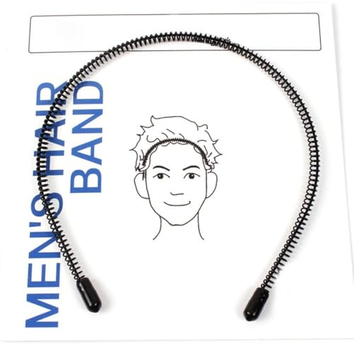 VICASKY Bandeau Unisexe en Fil de Fer 3 Pièces Serrage-tête de Spirale Antidérapant pour Sport et Maintien des Cheveux Lors du Lavage du Visage