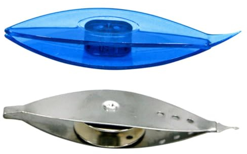 UKCOCO 2 Pièces Navettes de Tissage Métal et Plastique pour Bricolage Outils de Tricot Ergonomiques Résistants et Pratiques pour Loisirs Créatifs et Couture