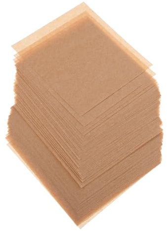 FIXOSHEE Papier Sulfurisé Alimentaire pour Steaks Hachés 10x10 Cm 100 Feuilles Naturelles Résistantes la Graisse pour Barbecue et Emballage Sandwichs Cuisine et Restauration