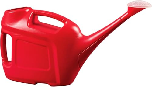 Watering Cans With Sprinkler Heads Lightweight Durable With Handles Indoor & Outdoor Use Watering Outdoor Plants, Tubs, Pots & Hanging Baskets (Red, 6 Litre - With Sprinkler Head)
