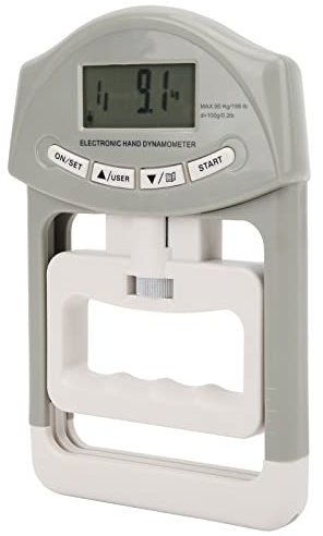 Rcniso Dinamometro LCD per la Forza della Presa della Mano per Misurazioni Accurate per Adulti e Bambini